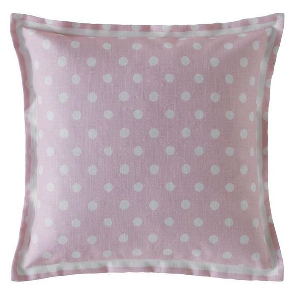 Button Spot Cushion - Blush